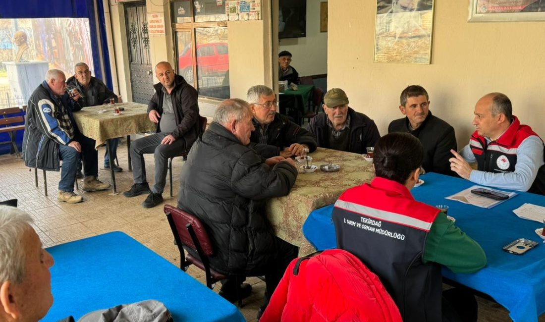 Tekirdağ’da üreticiler bilgilendiriliyor Üreticiler "Cuma Buluşmaları" programı kapsamında bilgilendiriliyor