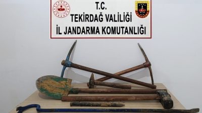 Tekirdağ’da kaçak kazı yapan 6 şüpheli gözaltına alındı. Tekirdağ İl