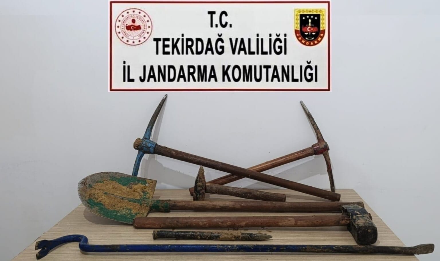 Tekirdağ’da kaçak kazı yapan 6 şüpheli gözaltına alındı. Tekirdağ İl