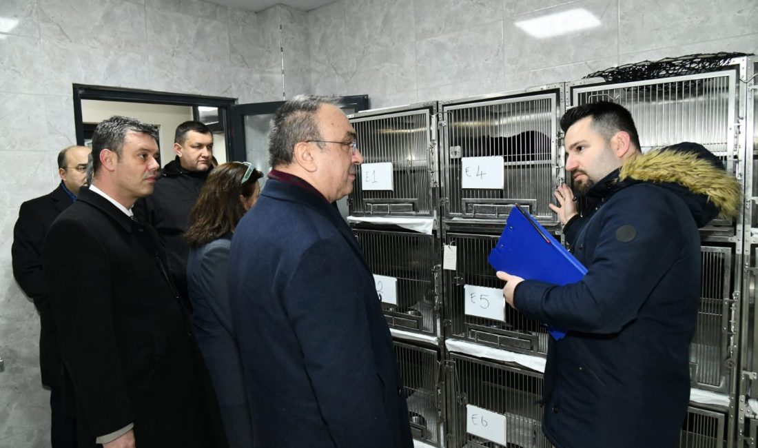 Vali Soytürk Çorlu’da Hayvan Barınağında İncelemelerde Bulundu Tekirdağ Valisi Recep Soytürk, Çorlu Belediyesinin hayvan barınağını ziyaret ederek