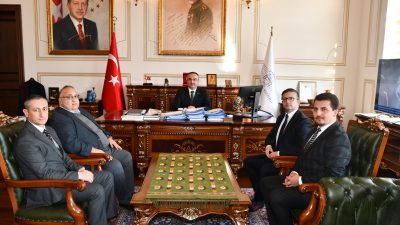 Vali Soytürk, TREDAŞ Genel Müdürü Ergin’le bir süre görüştü