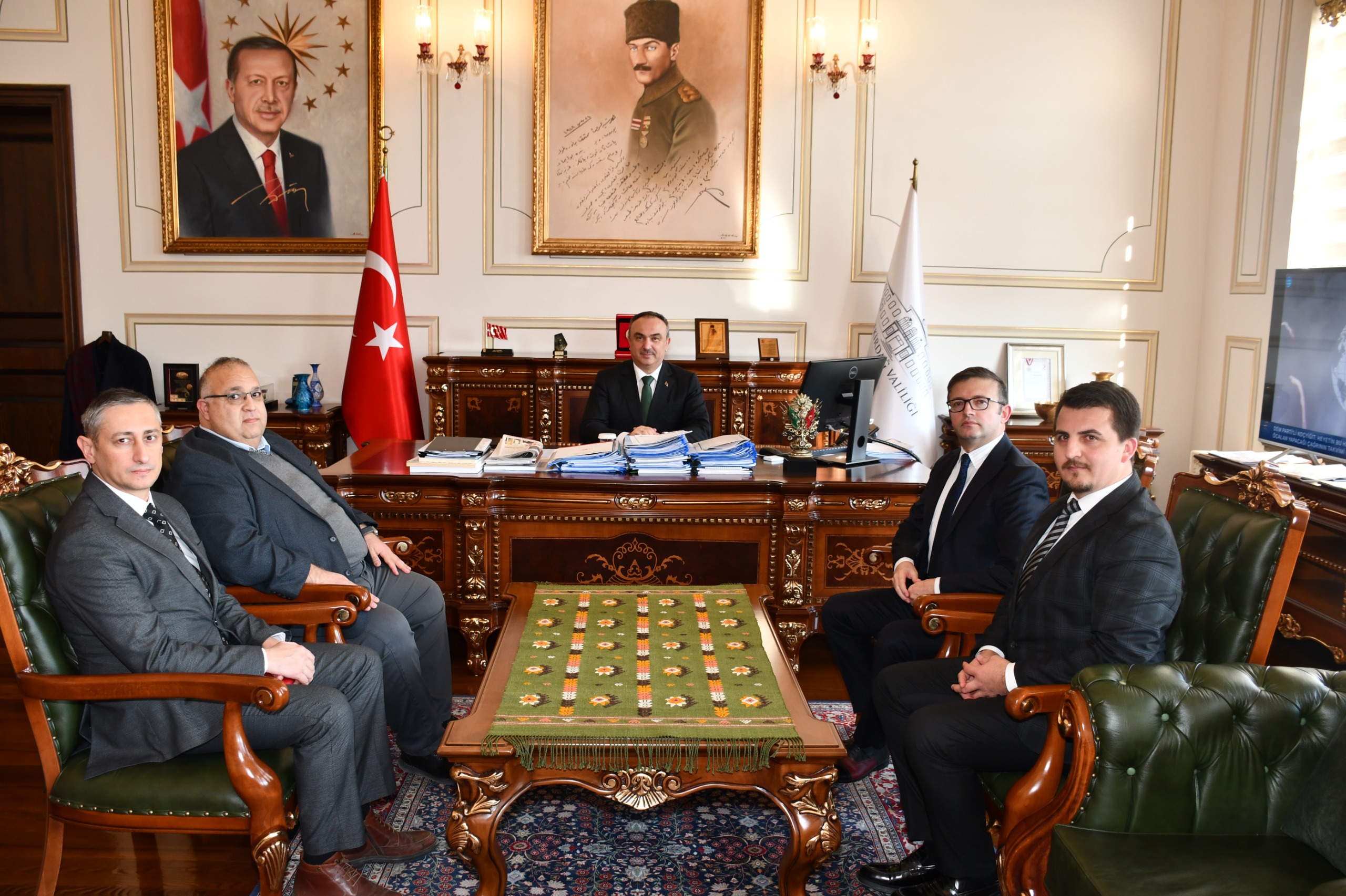 Vali Soytürk, TREDAŞ Genel Müdürü Ergin’le bir süre görüştü