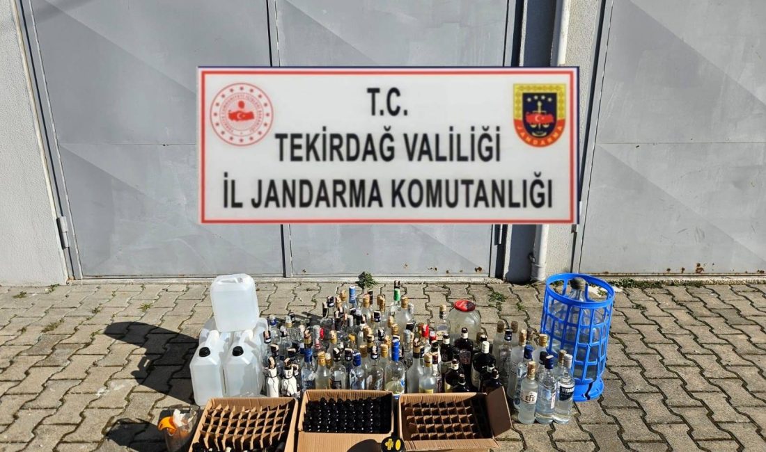 125 litre sahte içki, 25 litre etil alkol ve 100