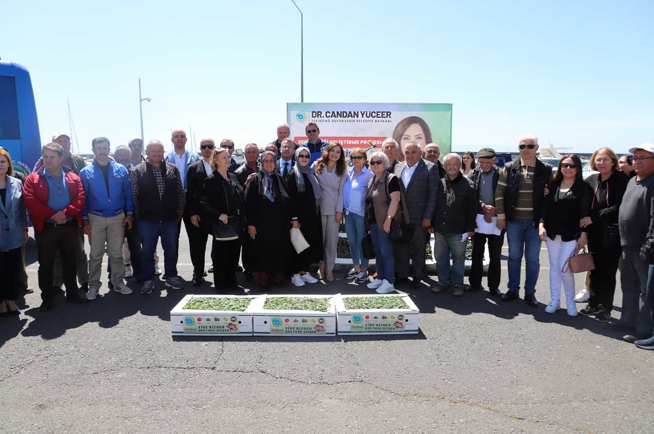 Tekirdağ Büyükşehir Belediyesi, yerel üreticilere destek vermek amacıyla yürüttüğü “Sebzeciliği