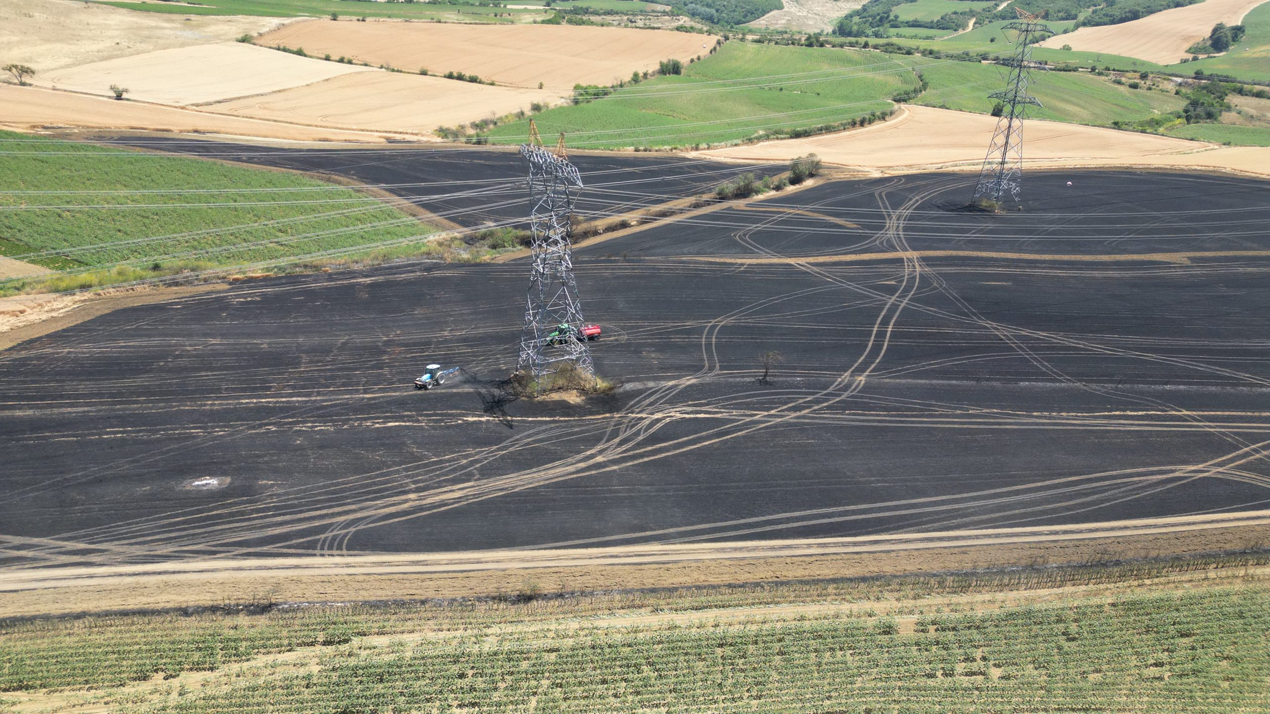 Trakya’da son günlerde farklı noktalarda meydana gelen anız ve ekili