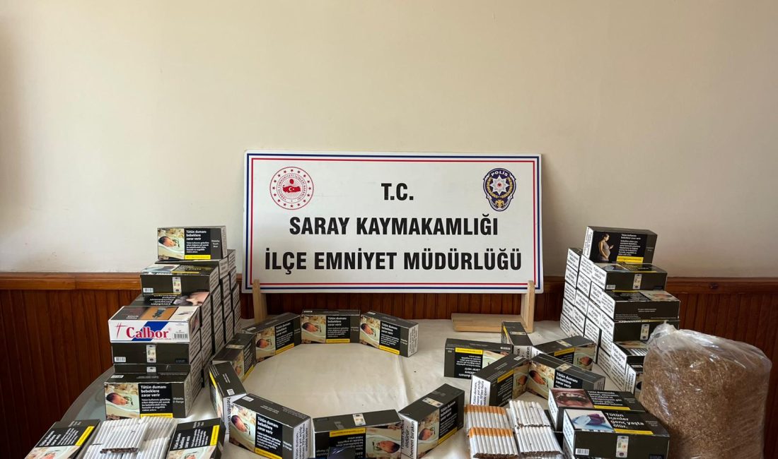 Tekirdağ’da Kaçak Makaron Operasyonu Tekirdağ’ın Saray ilçesinde düzenlenen kaçakçılık operasyonunda, büyük miktarda kaçak makaron