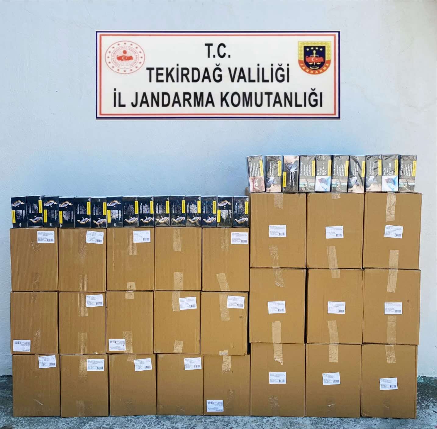 Kentte jandarma ekiplerinin  tütün ve tütün mamulleri kaçakçılığının önlenmesine