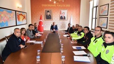 Tekirdağ’da karayollarında trafik güvenliğini artırmak amacıyla önemli bir toplantı gerçekleştirildi.