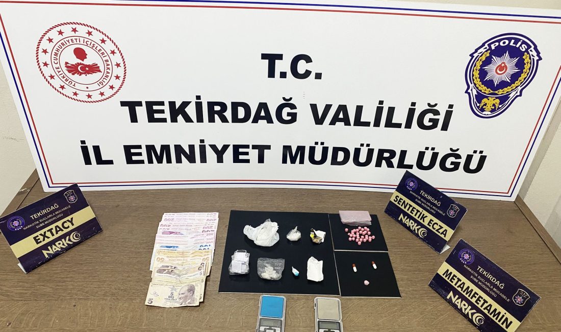 Tekirdağ’da uyuşturucu ticaretine yönelik düzenlenen operasyonlarda yakalanan 16 kişi tutuklanarak