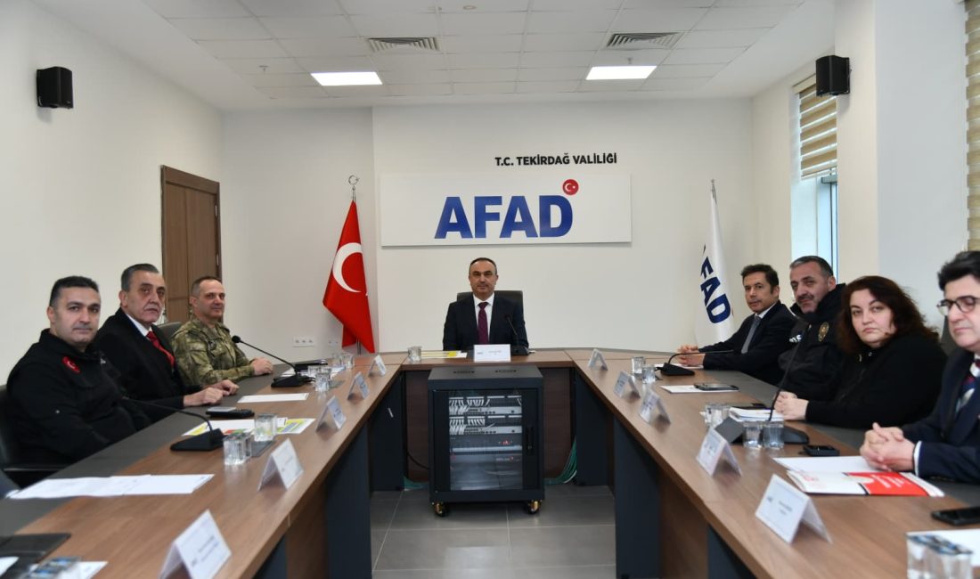 Tekirdağ’da olası deprem sonrası müdahale süreçlerine hazırlık amacıyla kentte görev