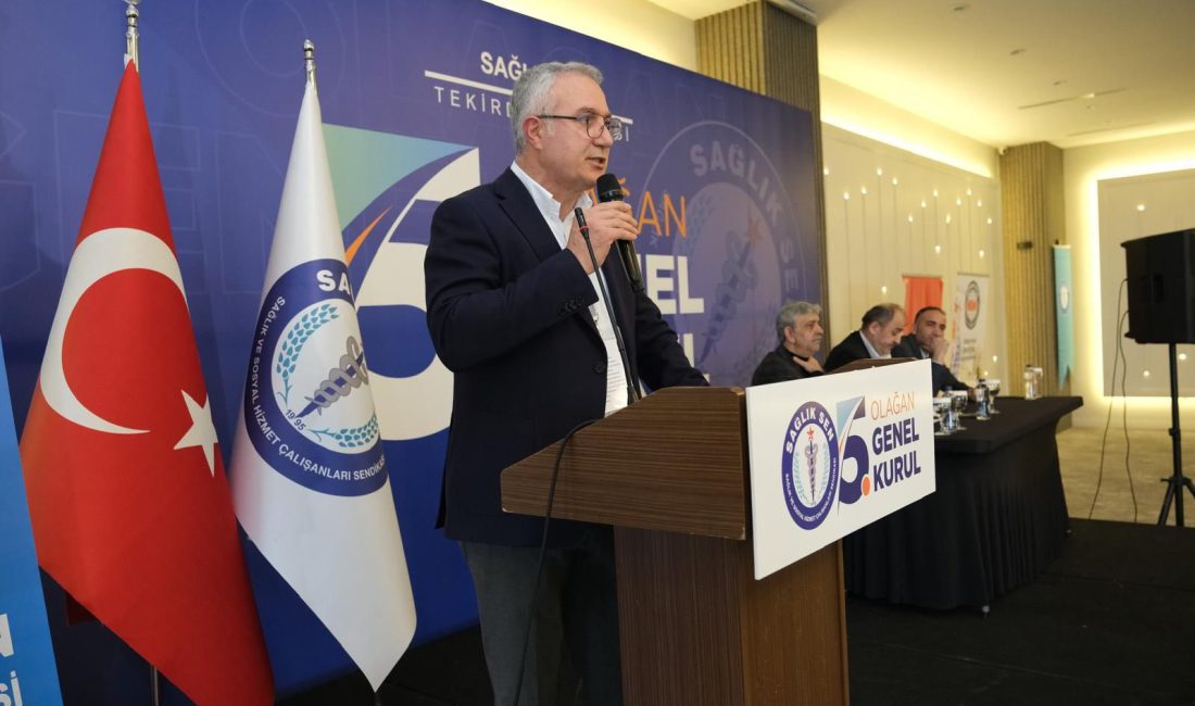 Sağlık-Sen Tekirdağ Şube Başkanlığı görevine Hüseyin Avni Yeniay yeniden seçildi.