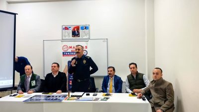 İl Emniyet Müdürü Ahmet Metin Turanlı, Aydoğdu Mahallesi’nde annelere yaptıkları