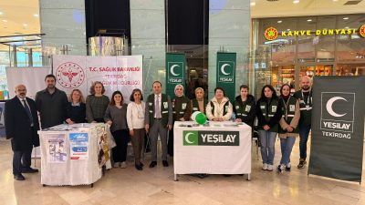 Yeşilay Tekirdağ Şubesi, Dünya Sigarayı Bırakma Günü kapsamında vatandaşlara yönelik