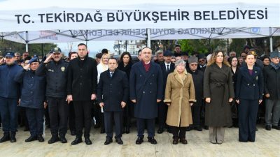 Tekirdağ’da, Gazi Mustafa Kemal Atatürk’ün kente gelişinin 111. yıl dönümü