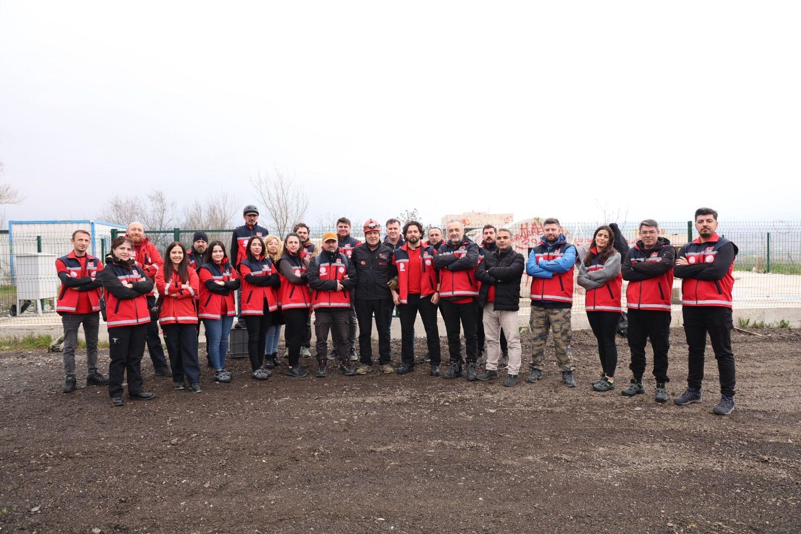 Tekirdağ’da görev yapan Milli Eğitim Bakanlığı Arama Kurtarma Birimi (MEB
