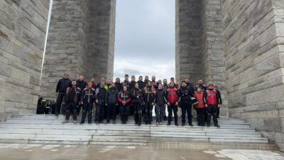 Tekirdağ Motorcular Grubu, Çanakkale’de düzenlenen 11. Şehitlere Saygı Sürüşü’ne katılarak