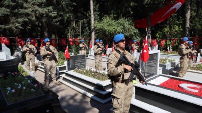 Tekirdağ’da 15 Temmuz Demokrasi ve Milli Birlik Günü kapsamında şehitler,